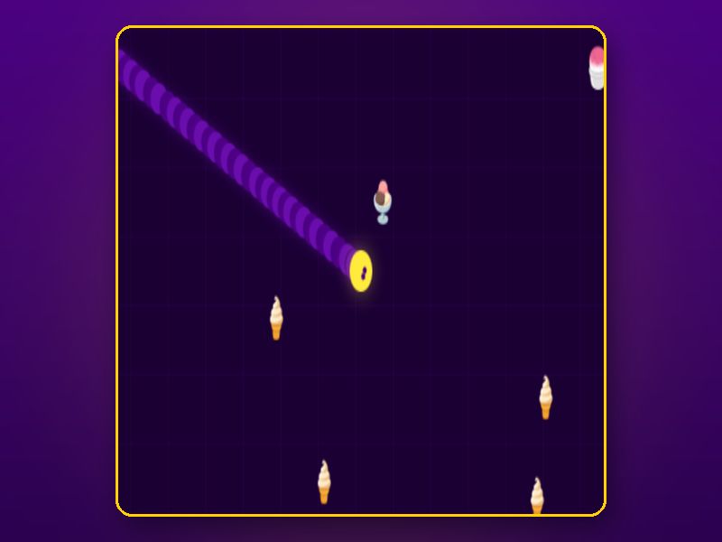 A long snake and the top players board in Chill Chaser II