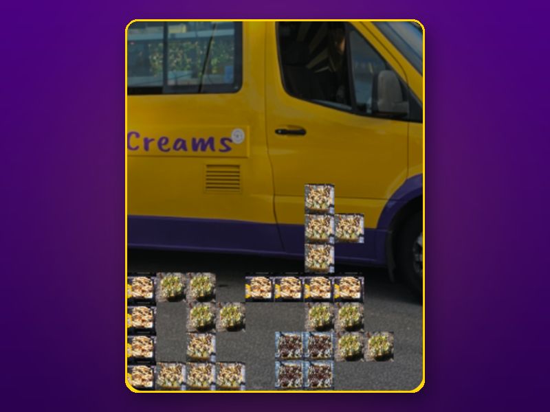 Ice cream blocks stacking up in Tetreats